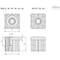 Elesa Square end-caps for tubes, NDX.Q-20x2-M8 NDX.Q - alternate 2